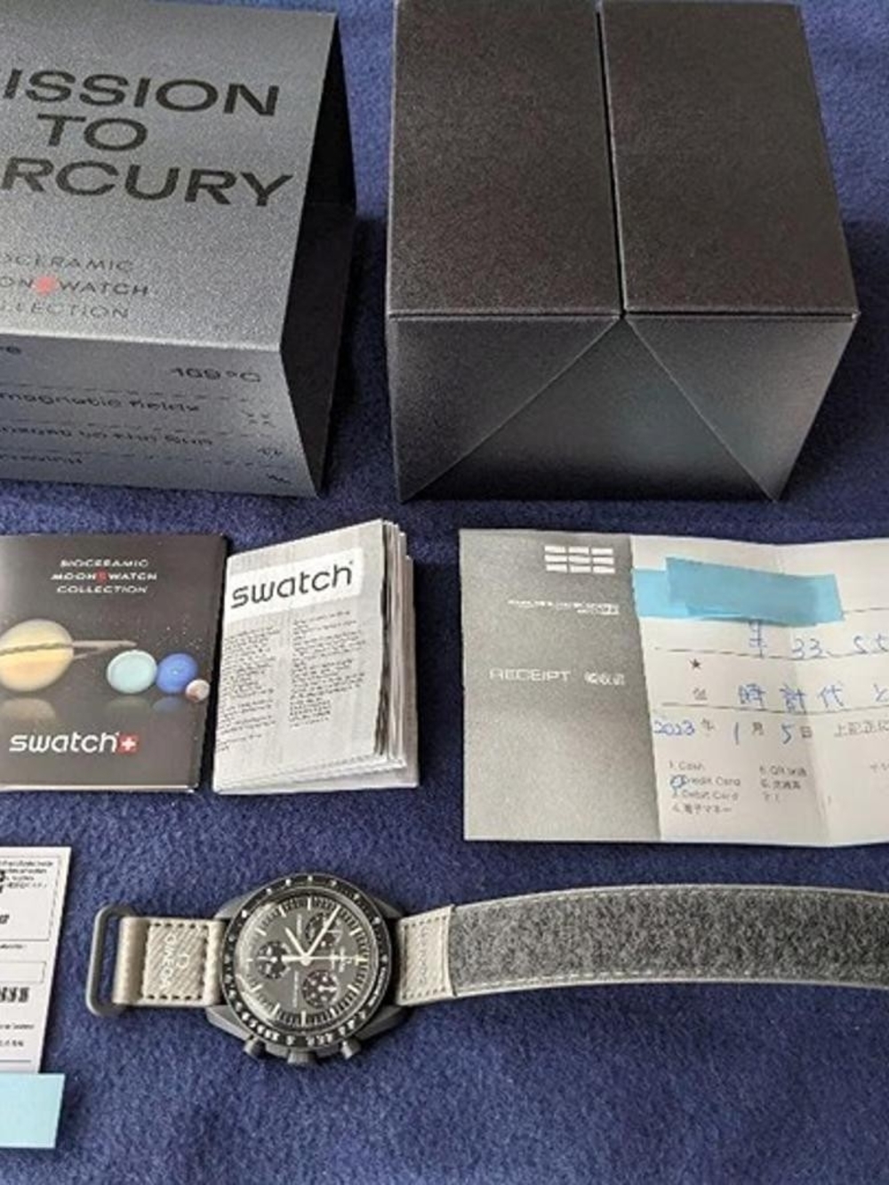 omega X Swatch Swatch MoonSwatch Bioceramic Mission To Mercury Watch